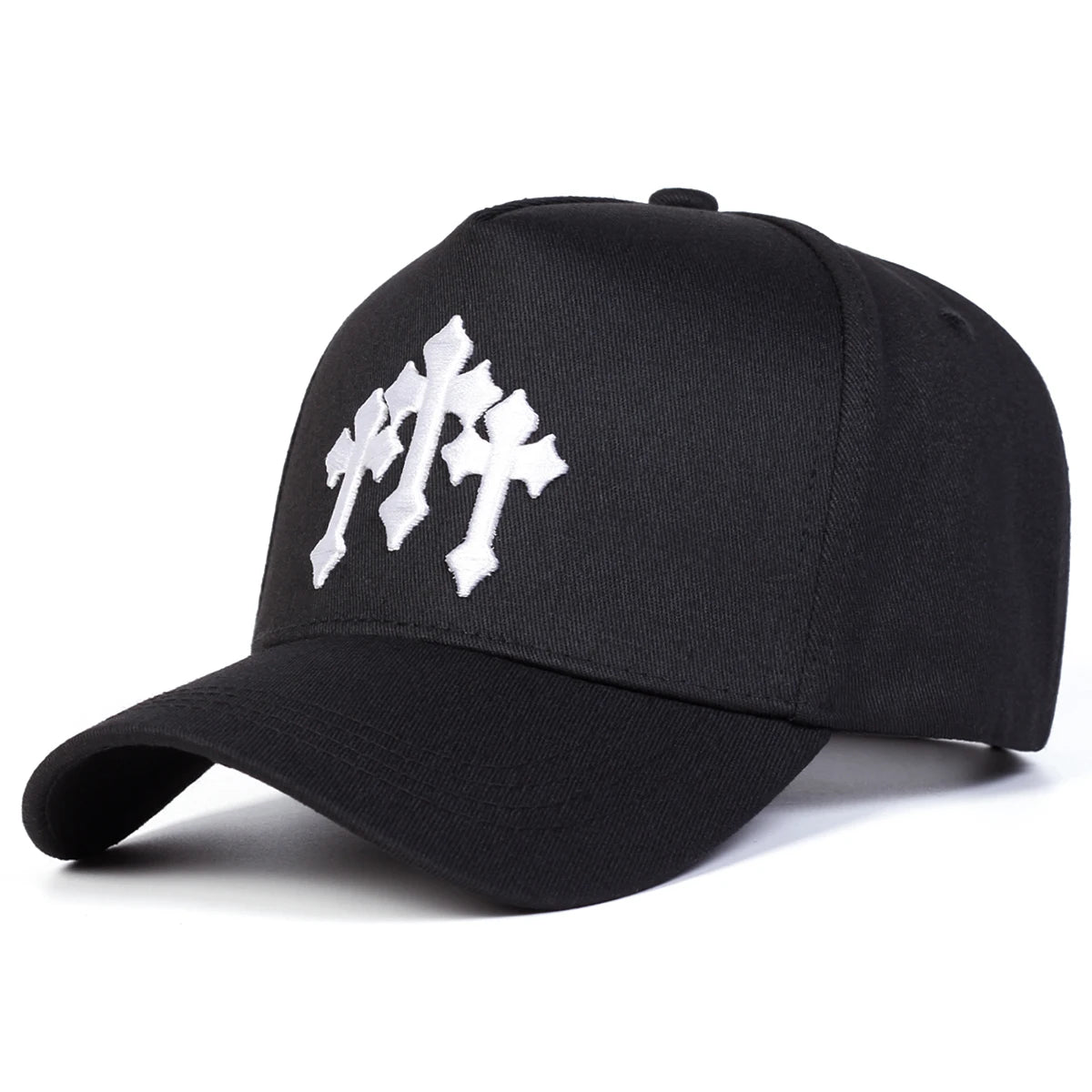 Unisex Cross Embroidery Baseball Caps Spring and Autumn Outdoor Adjustable Casual Hats Sunscreen Hat Sports Cap