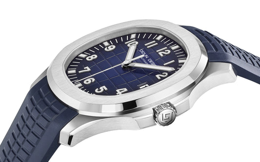 didun Luxury Military Automatic Men Watch Sapphire Stainless Steel Sport watch Waterproof Luminous rubber Man Watch