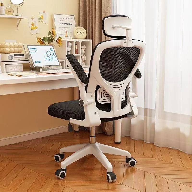 Ergonomická herní židle na kolej i do kanceláře pro dlouhé hodiny pohodlí, počítačová židle k psacímu stolu, komfortní herní křeslo