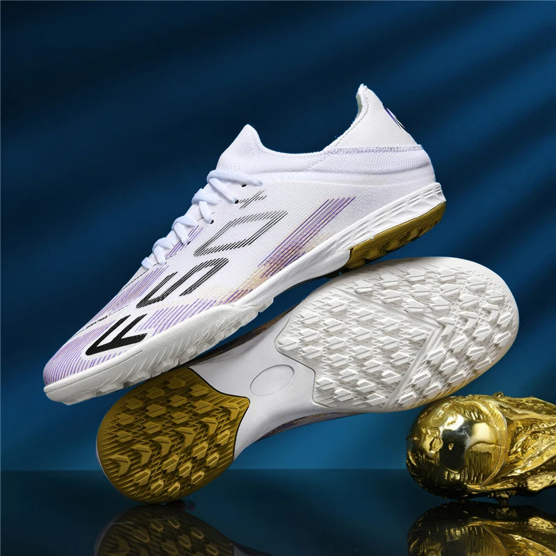 Sapatilhas de Homem Novas com Pitons para Relva, Ténis de Futebol de Alta Qualidade, Chuteiras de Futsal Antiderrapantes para Interior, Modelo Cano Alto para Exterior Mais Vendido