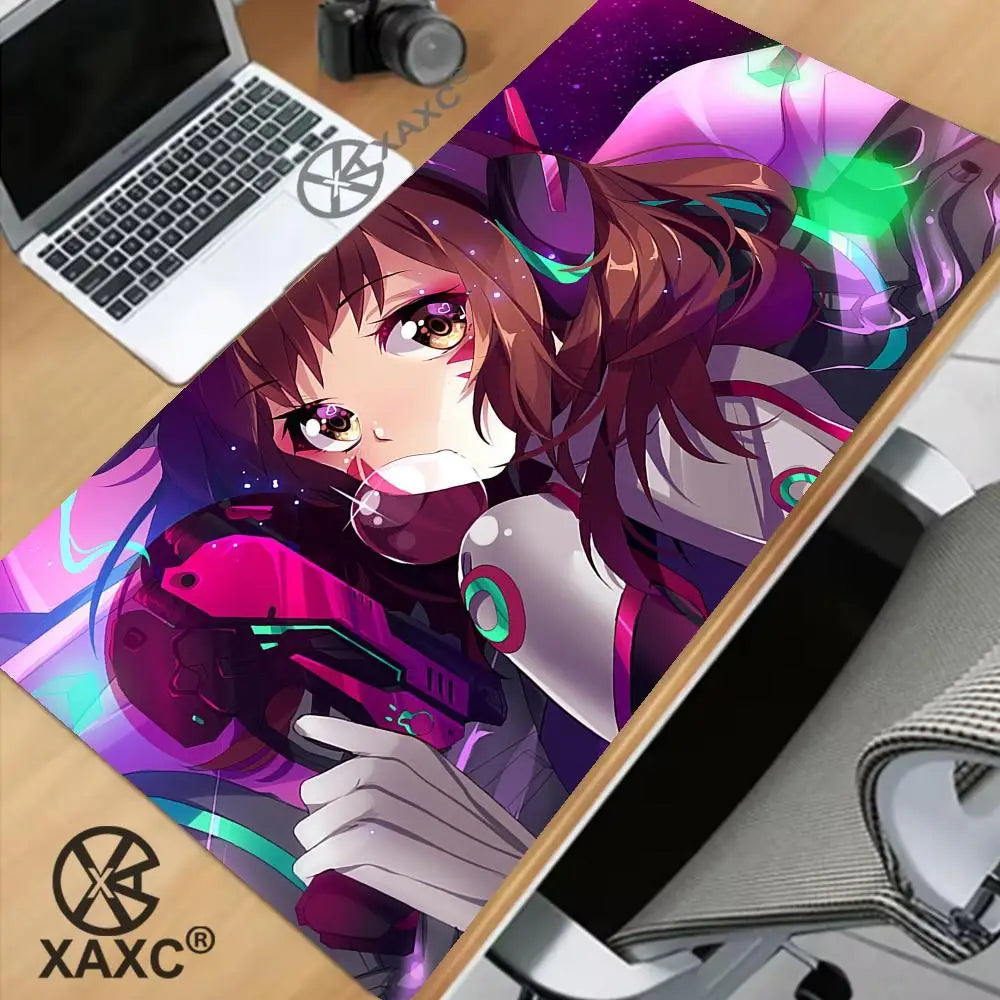 Μεγάλο mouse pad Overwatch Kawaii XXL για PC, επιφάνεια γραφείου υπολογιστή, gamer χαλάκι γραφείου, πληκτρολόγιο, τραπέζι, GamingAccessories MousepadXAXC