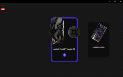 Angry Miao Infinity Gaming Wireless Mouse Hot-Swappable Metal Ultralight Hollow PAW3950 Dual 8K Wired Tri-Mode Orange