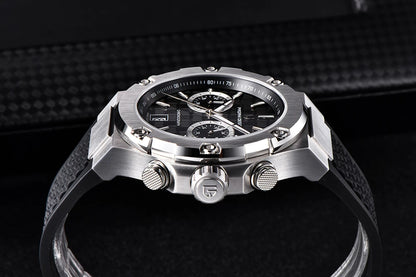 Relógios de quartzo para homem PAGANI DESIGN – Cronógrafo desportivo de luxo, estanque, com ponteiros luminescentes e vidro de safira com tratamento antirreflexo