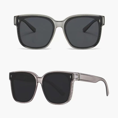 New Fashion Polarized Sunglasses Cover Over Myopia Prescription Glasses Portable Men Women Vintage Fishing Driving Eyewear