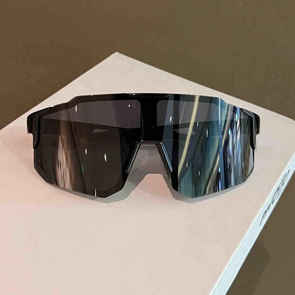 New Cycling Sunglasses Large Frame UV400 Shades UV Protection Outdoor Sports Windproof Anti-Ultraviolet Hiking Climbing Goggles