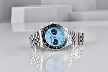 2026 New PAGANI DESIGN BB Flamingo Chronograph Luxury Sports Quartz Watch Men Sapphire mirror 100M Waterproof Fashion Wristwatch