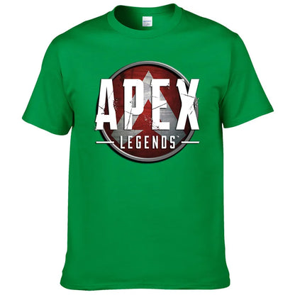 Short Sleeve Print T Shirt Men Summer Cotton Tshirt Clothing New Fashion Casual Apex Legends Harajuku Tee Style Cool Top F81