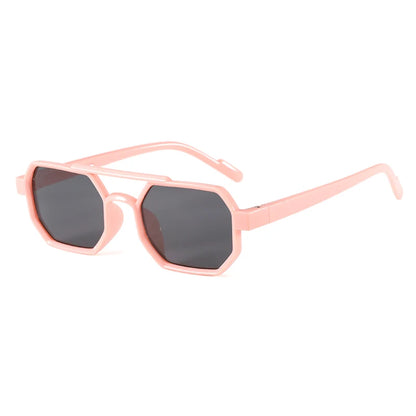Children’s Sunglasses Vintage Double-beam Sun Glasses UV400 Outdoor Girl Boy Fashion Glasses Classic Square Kids Sunglasses