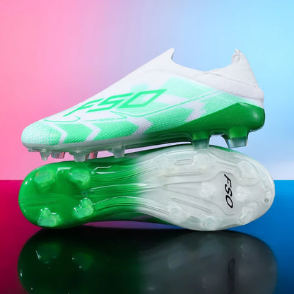 Nouvelles chaussures de football pour hommes, mi-hautes, légères, très vendues, pour l'entraînement sur herbe, antidérapantes, crampons de haute qualité pour l'extérieur.