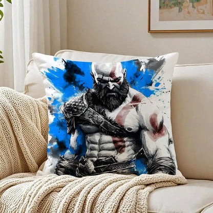 Game Mythological G-God of W-War Cushion Cover Pillowcase Anti-dustmite living Room Sofa Decor Cushion Room