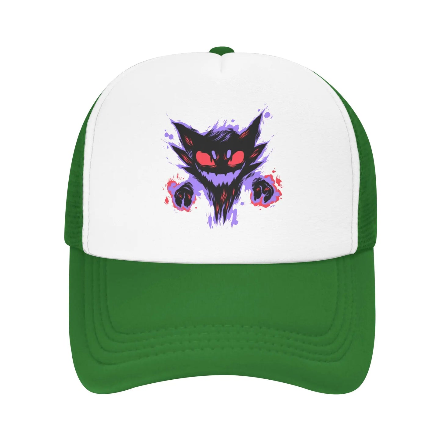 Haunter Gengar Trucker Hat Mesh Baseball Caps Snapback Caps Pokemon Pocket Anime Dad Hat Trucker Hat Adjustable Sport Cap Summer