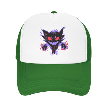 Haunter Gengar Trucker Hat Mesh Baseball Caps Snapback Caps Pokemon Pocket Anime Dad Hat Trucker Hat Adjustable Sport Cap Summer