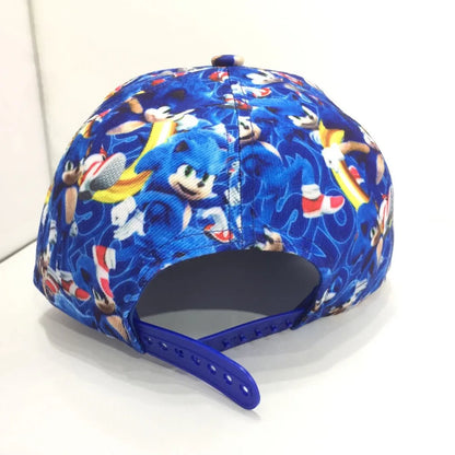 Shadow the Hedgehog 3D baseball cap for adults and children Sonic Amy Tails Knuckles printed flat edge ducktongue sun hat gifts