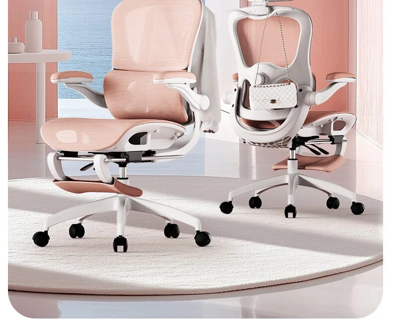 Massage Ergonomic Rattan Chair Folding Chaises De Bureau Sihoo Leather Office Chair With Chairs for Living Room Weightless Desk