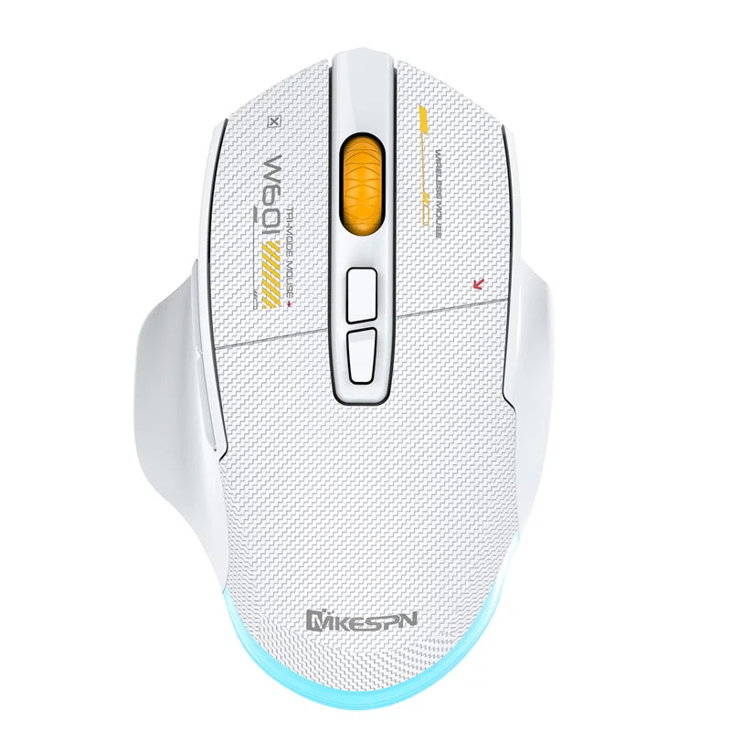 Bezdrátová herní myš Bluetooth, kabelová/bezdrátová RGB myš s 12800 DPI a 7 programovatelnými tlačítky, pro PC, notebook, gaming