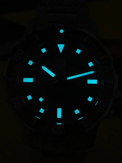 San Martin Original Design Diver 39.5mm V2 Men Watch NH35 Automatic Mechanical Watch Milanese Bracelet Waterproof 200m Luminous