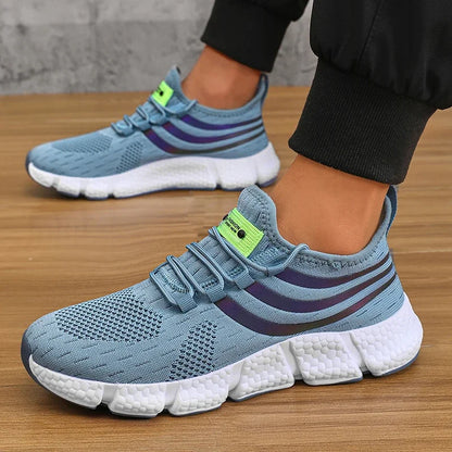 Pantofi sport casual pentru bărbați, adidași ușori și respirabili, antiderapanti, pentru alergare în aer liber, plimbare, tenis și jogging
