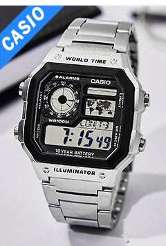 Casio watch for men top luxury set quartz 50m Waterproof  military dual display Watch relogio masculino AMW-870