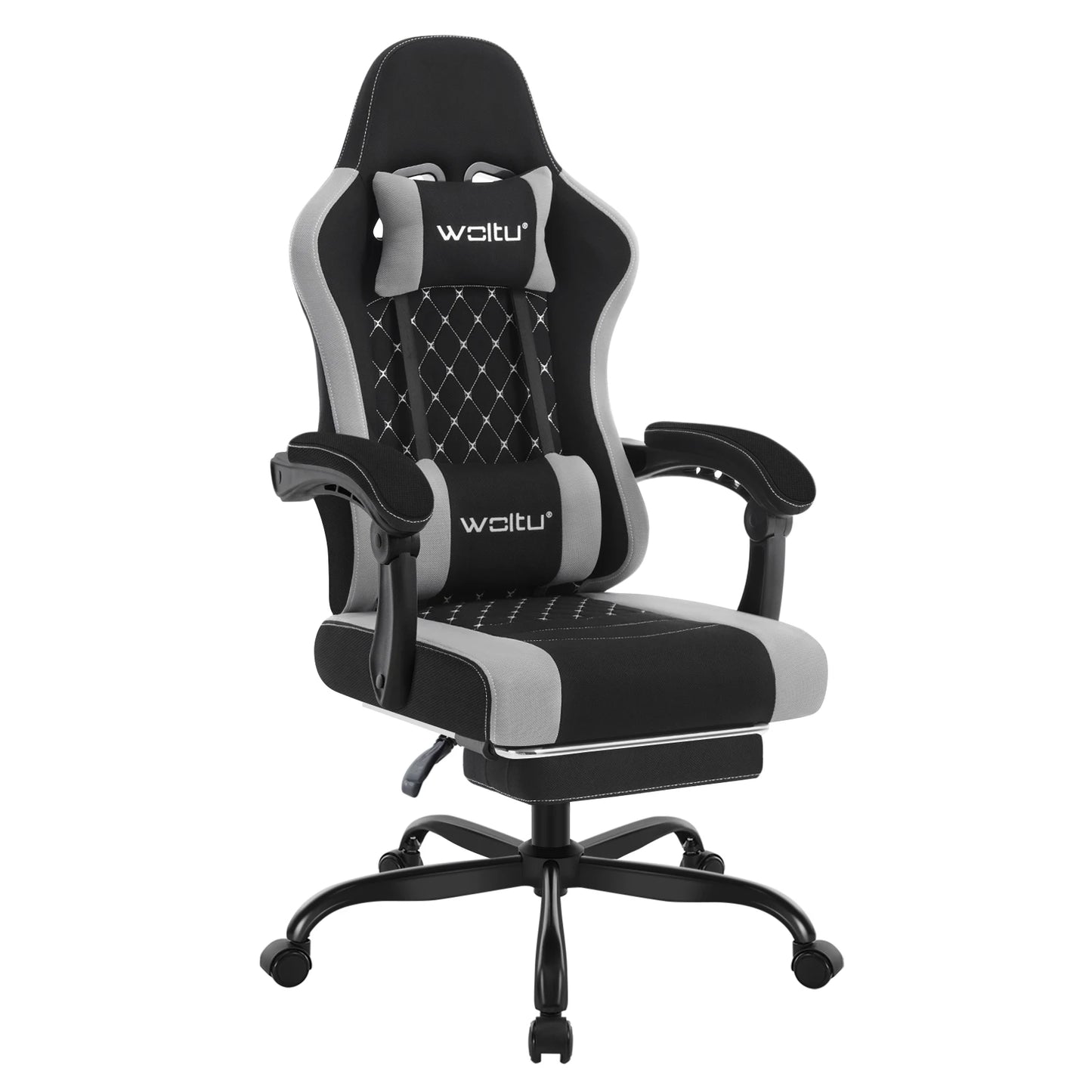 WOLTU sukamoji kompiuterio kėdė su masažo funkcija, ergonominė biuro kėdė su pagalvėle ir pakoju, reguliuojamo aukščio gaming kėdė