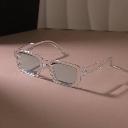 New Rectangle Sunglasses Women Men Luxurious Brand Designer Casual Sun Glasses Female Male Plastic Personality Outdoor Eyewear
