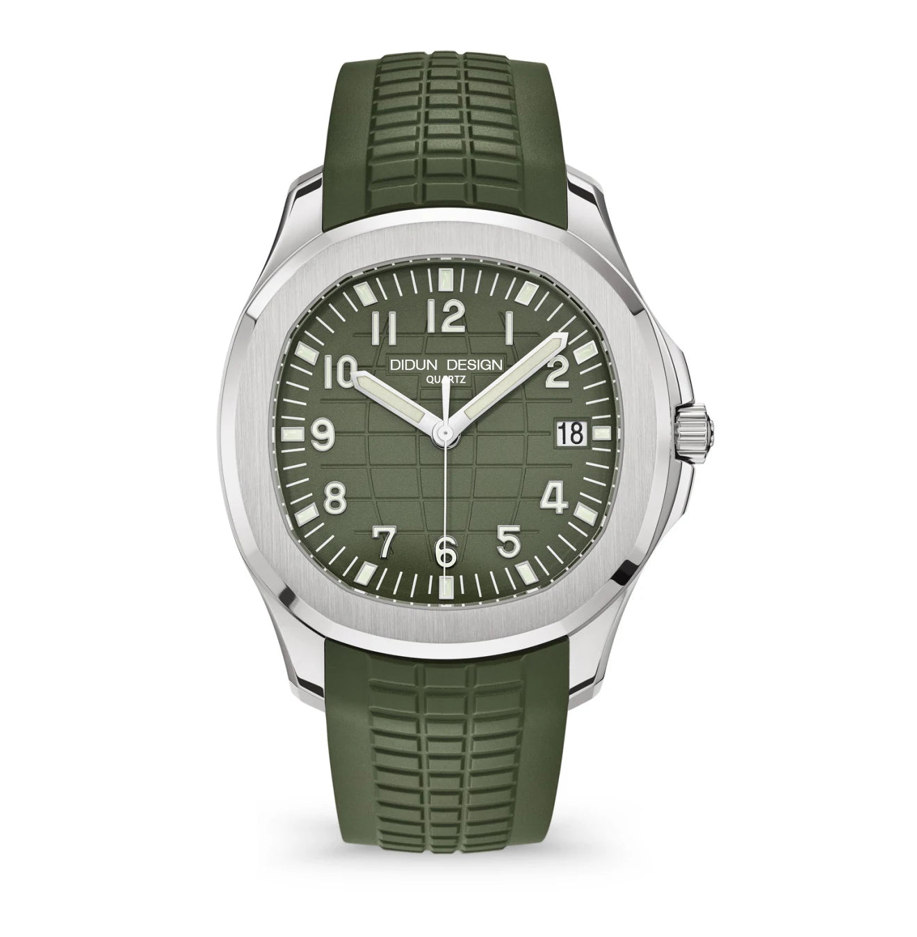 didun Luxury Military Automatic Men Watch Sapphire Stainless Steel Sport watch Waterproof Luminous rubber Man Watch