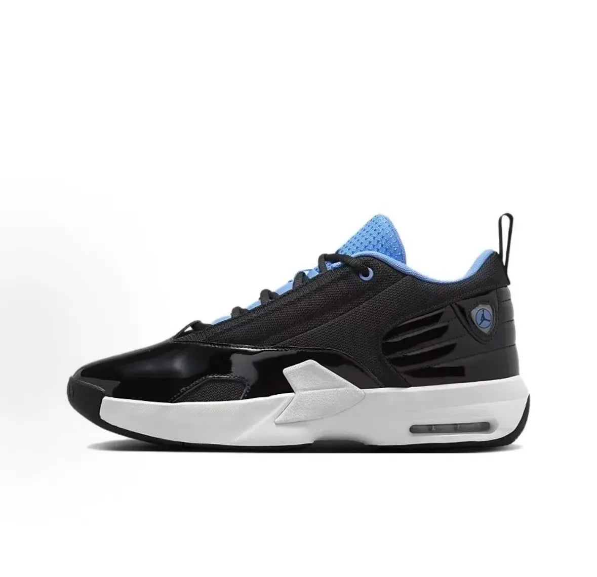 Jordan Max Aura 6, chaussures de basketball basses, confortables et polyvalentes, avec amorti et semelle antidérapante, pour hommes, noir et bleu, FQ8298-004