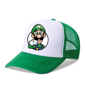 Mario Casual Baseball Sun Caps Action Universal Polyester Hat Children Truck Driver Items Adult Adjustable Anime Peripherals