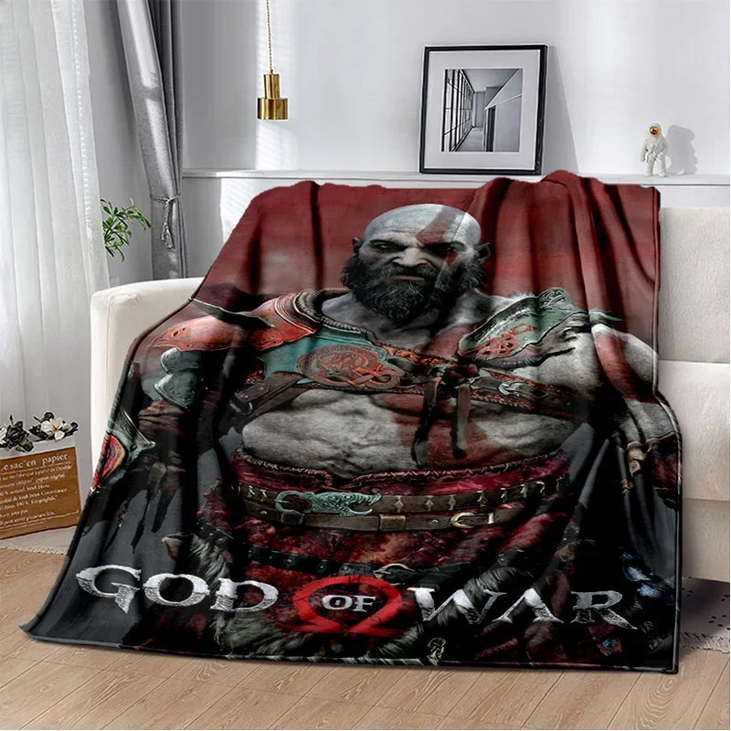 29 Style Kratos God of War Games Cartoon Blanket,Soft Throw Blanket for Home Bedroom Bed Sofa Picnic Travel Office Cover Gifts