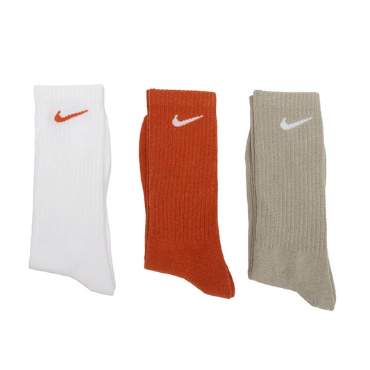 Nike (Nike) heren- en damessokken, ademende, zweetabsorberende sportsokken, basketbalsokken, modieuze en veelzijdige vrijetijdsokken (3 paar) Sx7676-902