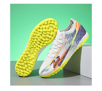 Chaussures de football pour adolescents, adultes, hommes et femmes, crampons universels TF FG tout terrain, chaussures de football avec clous de sol