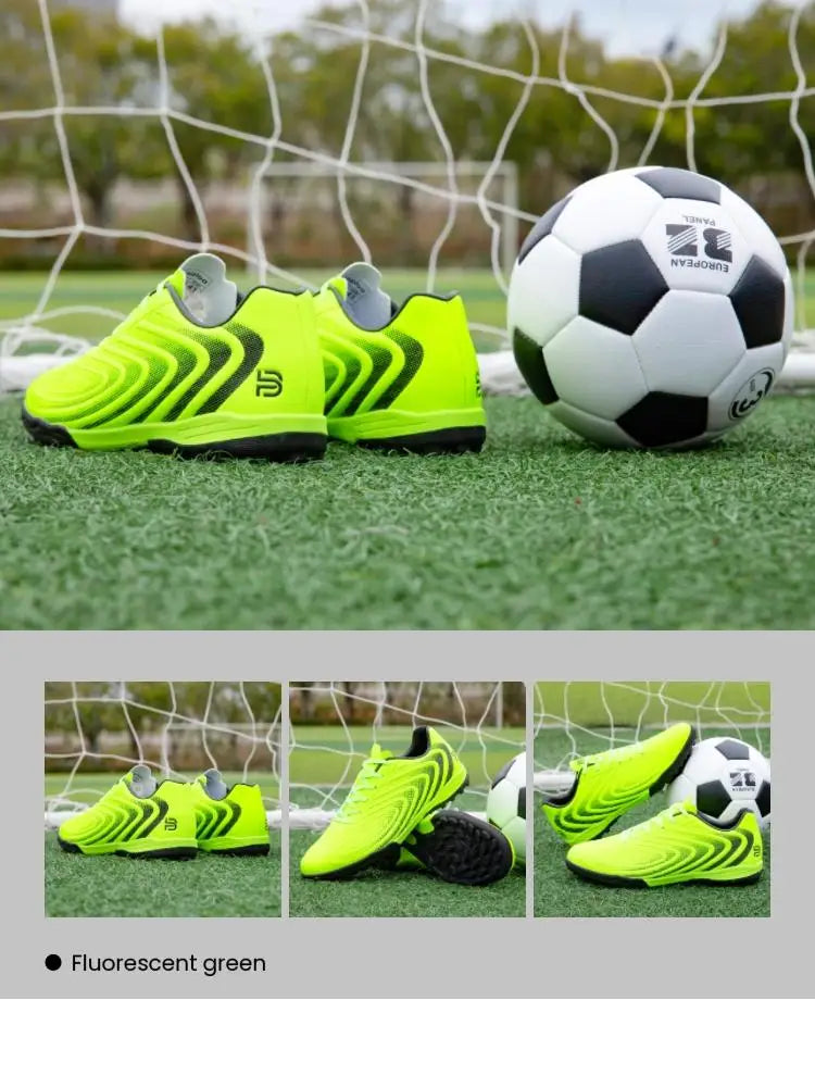 Baasploa Herren-Fußballschuhe – bequeme, leichte Trainingsschuhe für Kunstrasen – professionelle, weiche Herren-Sneaker mit rutschfester Sohle