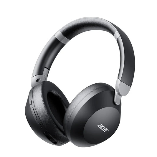 Casque sans fil Bluetooth Acer Ohr653 avec puce 6.0, conception d'écouteurs à couverture complète, pliable, basses profondes, réduction du bruit pour les appels, autonomie ultra-longue de 50 heures, casque dédié au jeu