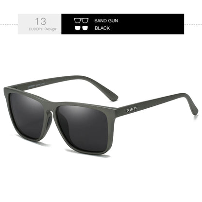 DUBERY Full Rim Polarized Fashion Sunglasses For Men And Women 14 Colors Model 108