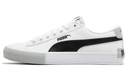 Puma Bari, baskets basses décontractées, polyvalentes, confortables, amortissantes, légères, respirantes, blanches et noires, 389383-01