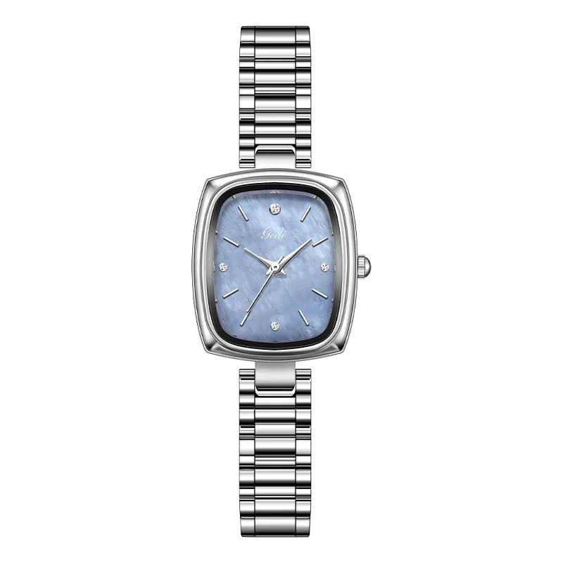 New Gold Watch Women Light Luxury Brand Waterproof Simple Retro Steel Strip Female Student Temperament Fashion Quartz Wristwatch