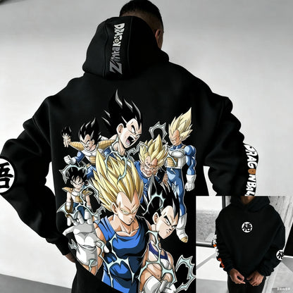 Dragon Ball Z Anime Hoodie Men Women Cotton Streetwear Casual Pullover Sweatshirt Cartoon Print Goku Vegeta Jacket Spring Autumn