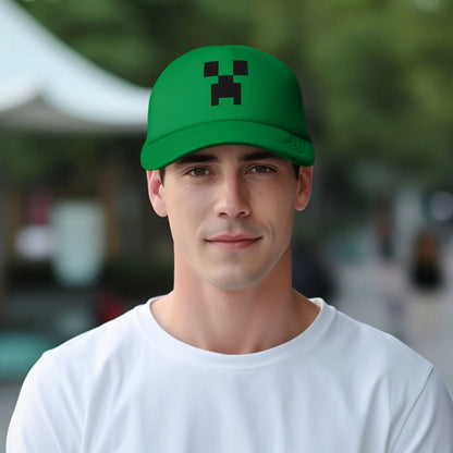 Vuxen Creepers stor urtavla videospel-trucker-keps nätbaseballkeps polyesterhatt solhatt justerbar racingkeps sommar