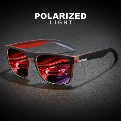3Pcs Fantasy Gradient Mutipcolor Square Polarized Sunglasses AntiGlare UV400 Glasses Summer Party Driving Fishing Christmas Gift