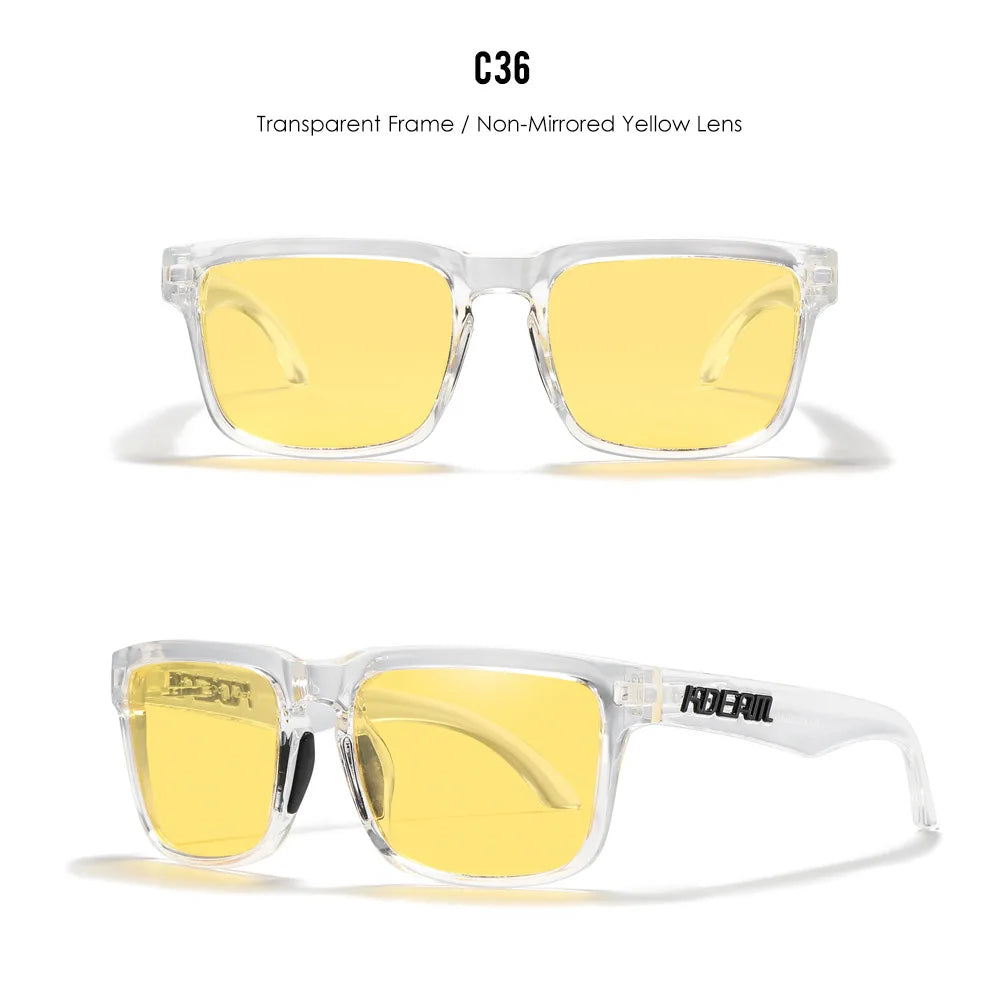 Kdeam High Quality Original Brand Design Polarized Sunglasses for Women Men Fashion Unisex  Trendy Outdoor Eyewear For Couple