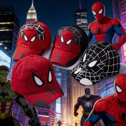 Spider Man Men and Women Cartoon Hat Baseball Hat Men and Women Hip Hop Duck Tongue Hat Sun Hat Outdoor Sunshade Beach Hat