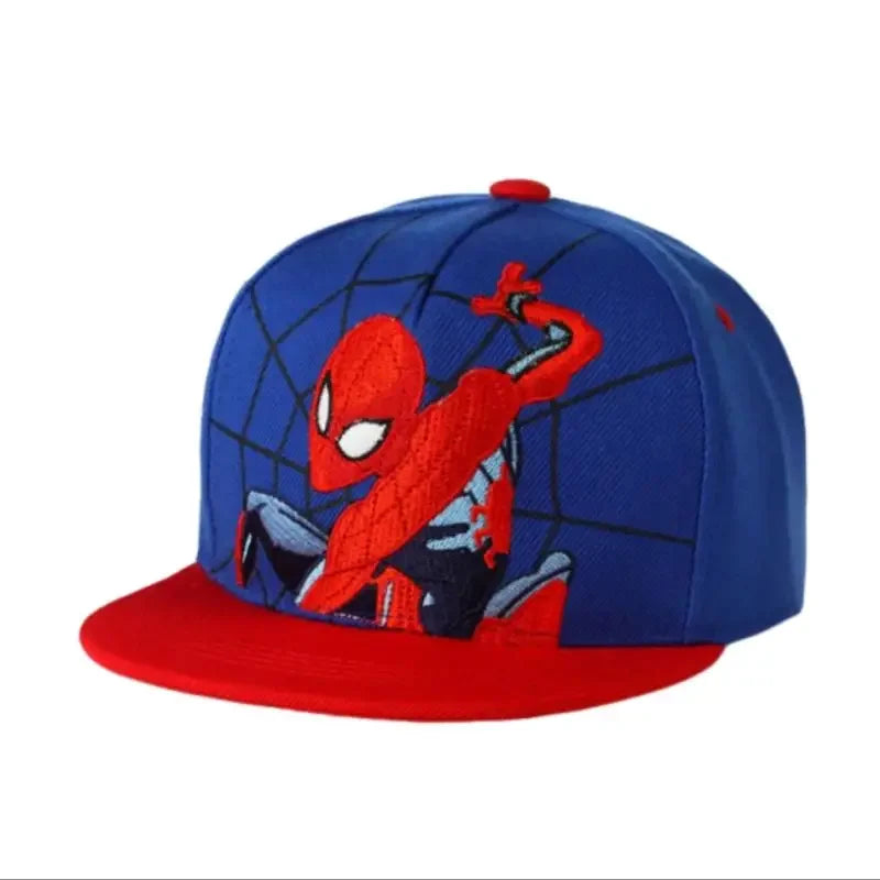 Kids Anime Spiderman Cartoon Baseball Cap Snapback Hat for Toddler Baby Children Spring Summer Adjustable Hip Hop