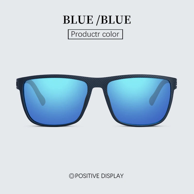 Fashion High Quality Brand New Polarized UV400 Sunglasses Men Women‘s Square Matte Frame Glasses