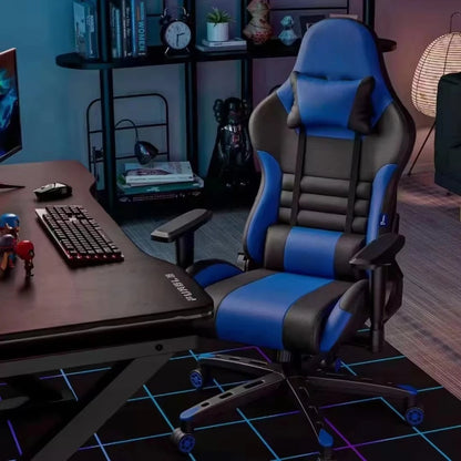 Chaise de jeu PC gamer moderne de luxe avec repose-pieds inclinable, chaise de jeu de course