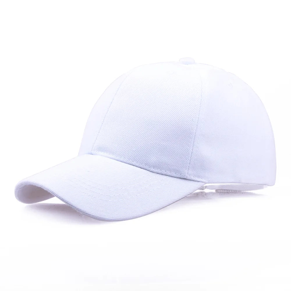 Czarna czapka bejsbolówka w jednolitym kolorze, snapback, casualowa czapka z daszkiem, dopasowana, hip-hop, dad hat, dla mężczyzn i kobiet, unisex