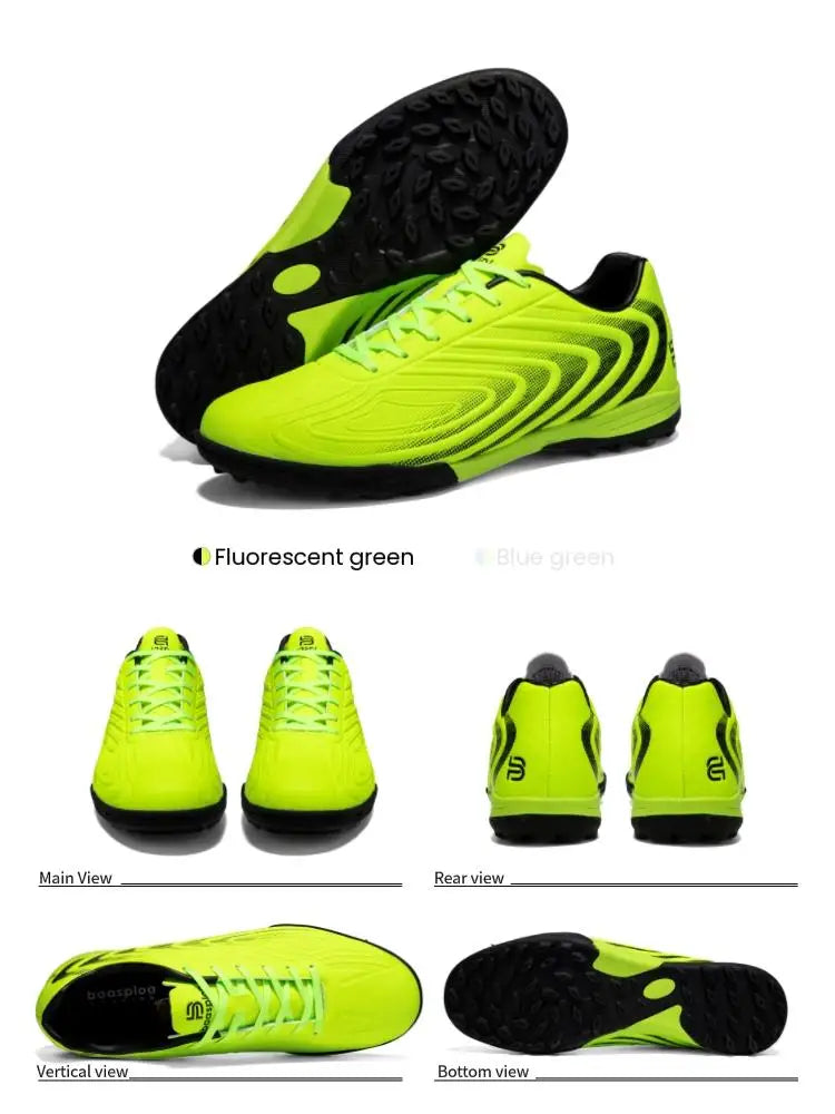 Baasploa Herren-Fußballschuhe – bequeme, leichte Trainingsschuhe für Kunstrasen – professionelle, weiche Herren-Sneaker mit rutschfester Sohle