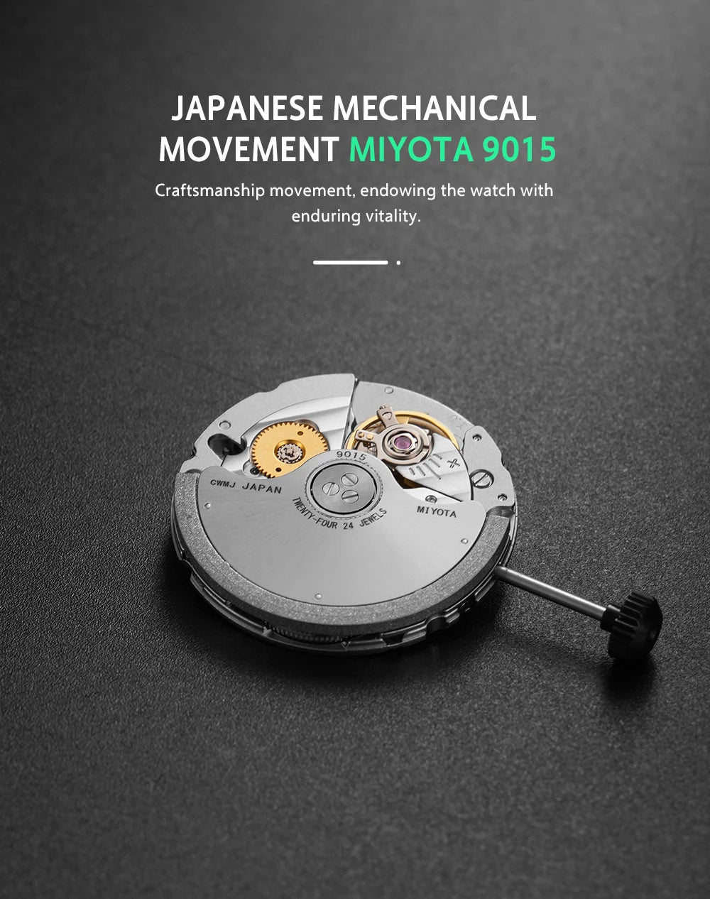 BORIAGE Fully automatic mechanical men's watch BGW9 luminous watch MIYOTA9015 movement 316 stainless steel 200m Water Resistance