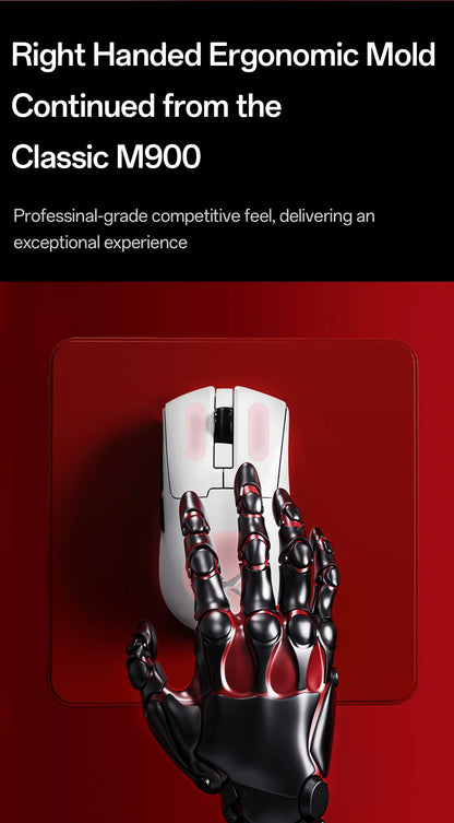 Delux M900mini PRO Wireless Gaming Mouse Ergonomic Ultra-Lightweight 40g PAW3395 8K Hz for Medium to Small Hands PC Laptop Gamer