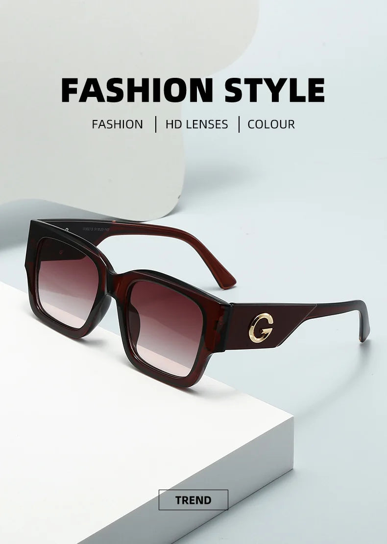 Luxury Brand G Fashion Sunglasses For Women And Men European and American Stylish Square Designer Glasses Unisex Eyewear UV400