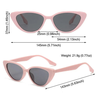 Cat Eye Shape Sunglasses Beach Sun Protection Sun Glasses Fashion Shades 90s Glasses Summer Eyewear