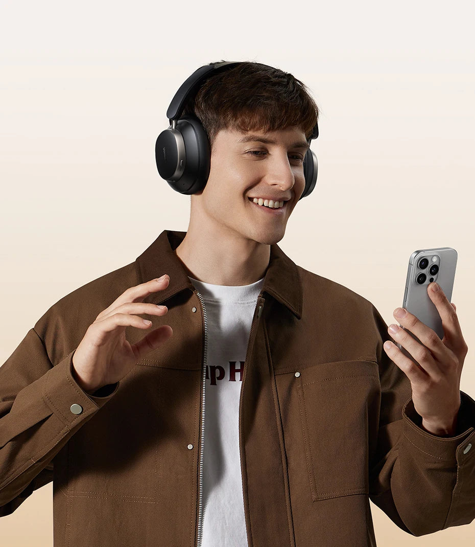 UGREEN Studio Pro Wireless ANC Headphones – 48dB Active Noise Cancelling, Hi-Res LDAC Over Ear Bluetooth Headphones, 120H Playtime Deep Bass Wireless Headset